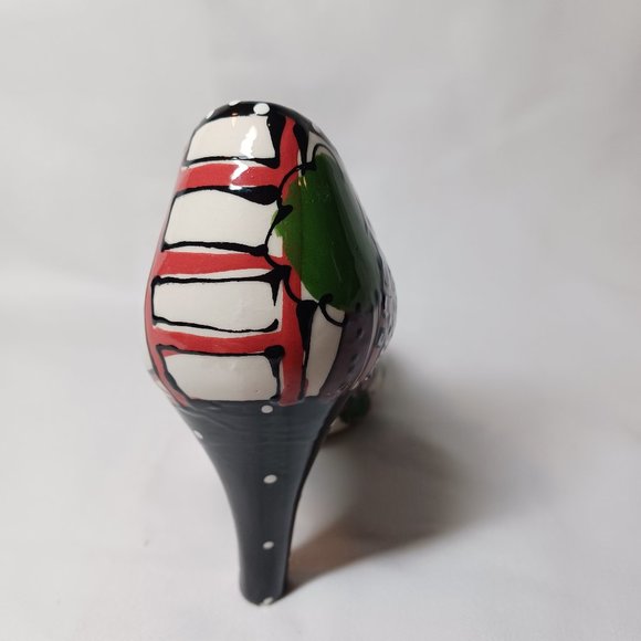 Vintage Robin Sterling Ceramic High Heel Pump Shoe - Picture 6 of 7